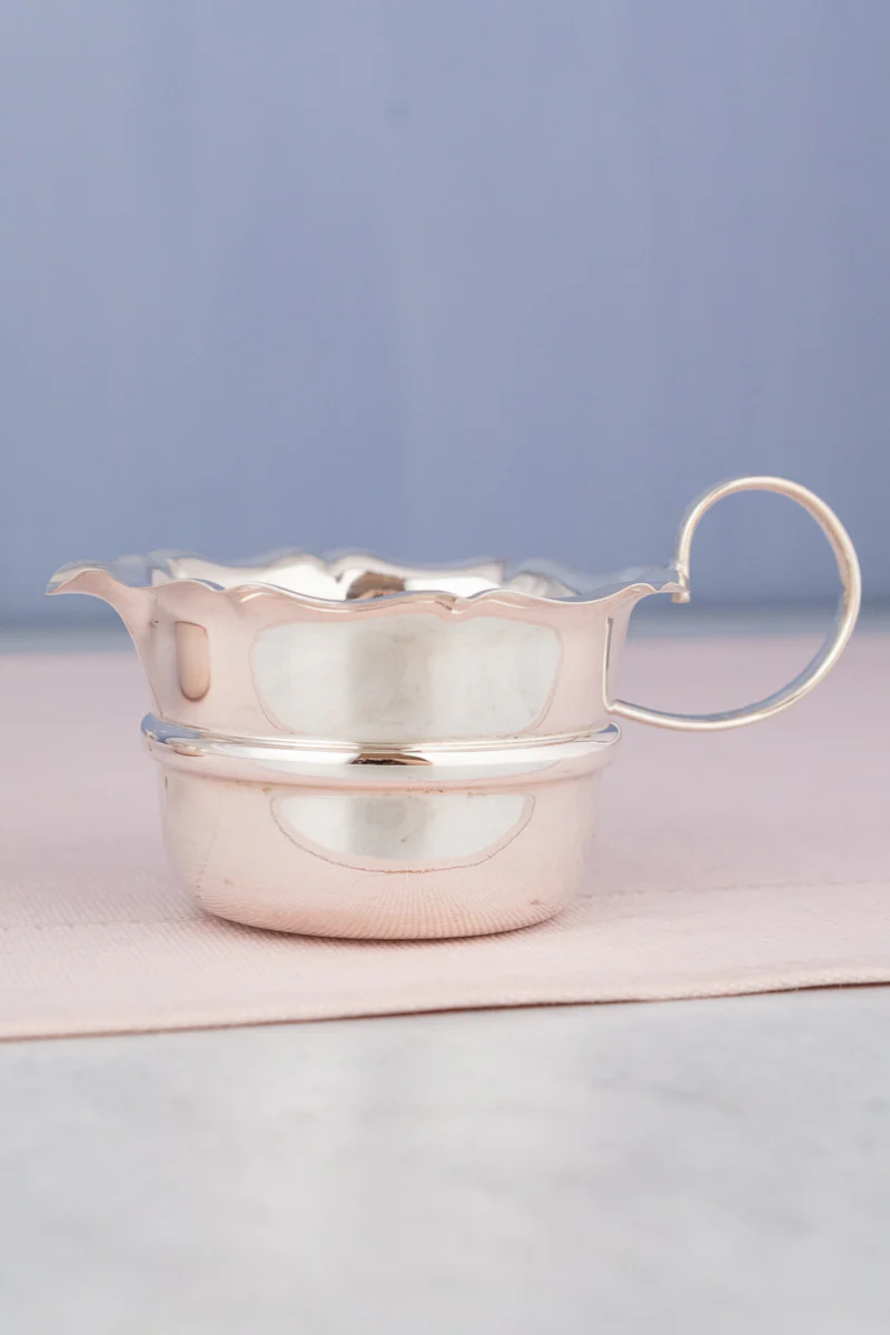 Vintage Silverplate Milk and Sugar in Stand - Image 12