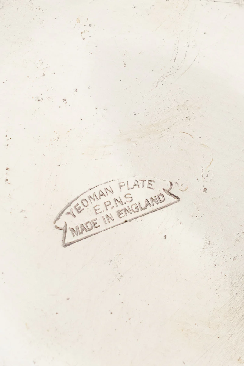 Vintage Silverplate Milk and Sugar in Stand - Image 21
