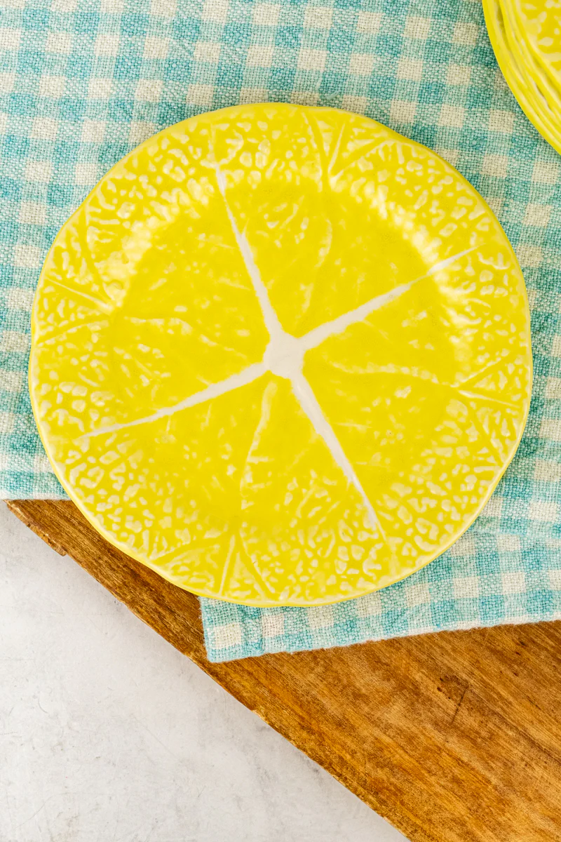 Vintage Yellow Cabbage Plate - Image 2